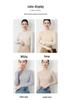 Top-Quality Seamless 100% Wool Half-High Neck Sweater, Slim Fit Knit Base Layer for Autumn & Winter.