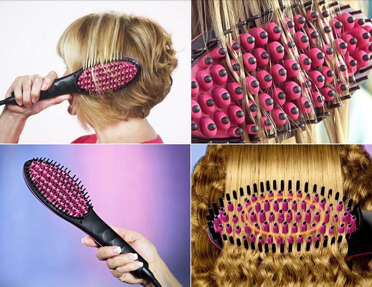 LED Display Dual-Use Electric Hair Straightener Comb