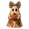 Zweiseitig bedrucktes Holzornament Handgefertigte Geisterfigur Tischdekoration Halloween