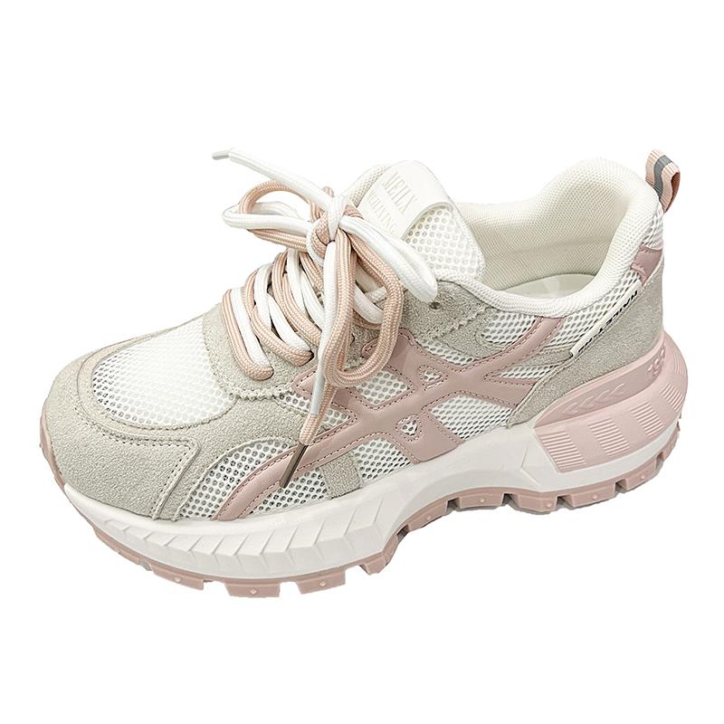 Fashion 5 Cm Sneakers Women Vulcanize Shoes New Female Pink White Platform Thick Sole Running Casual Ladies Shoes Tenis Feminino