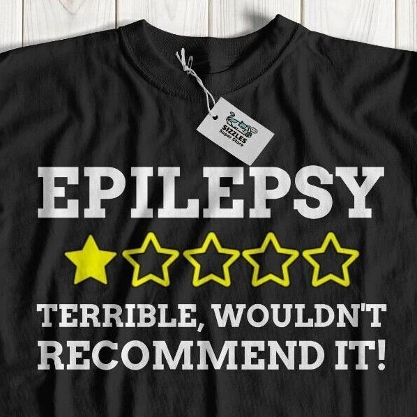

Unisex Funny Epilepsy T-Shirt Brain Condition Gifts Seizure Awareness Tee L
