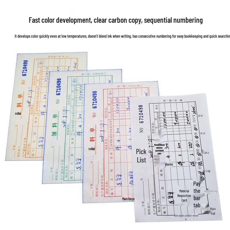 Carbonless 4-Part Multi-Column Material Requisition Forms (20-Pack)