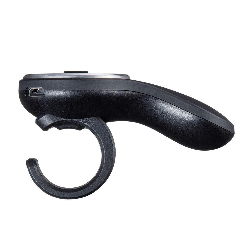 Sanwa Supply MA-RING2BK Ring Mouse, USB Wireless, Rechargeable, Compact, 1200dpi, Black