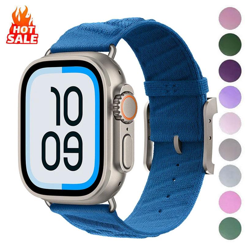 Sportarmband für Apple Watch Ultra 2 49mm Band En Mer Armband für Apple Watch Band Serie 10 SE 9 8 46mm 45mm 44mm 42mm 41mm