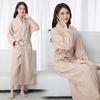 Unisex Cotton Towel Bathrobe: Absorbent Yukata for Couples, Perfect Winter Sleepwear