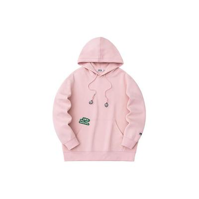 Anta Lifestyle Series Schriftzug Kapuzenpullover Lockeres Casual Sweatshirt Unisex Sweatshirt Mist-Pink 172428703-3