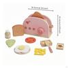 Toy Bread Machine with Pretend Meal Components Wooden Maker Solid Wood Breakfast