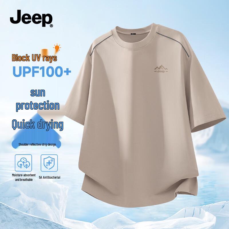 JEEP Men s Round Neck Short Sleeve T-Shirt 2XL 2750₽