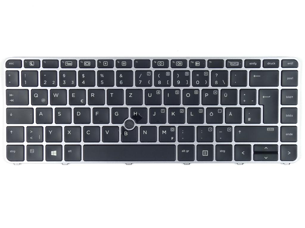 Tradebit Backlit Keyboard for HP EliteBook 840 G3/G4, 745 G3/G4, 848 G3/G4 - German DE QWERTZ Replacement