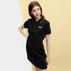 New FILA ORIGINALE Short Sleeved Dress Women's Jet Black BK F51W529316F-BK