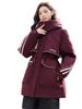 Hooded Color Matching Windproof Casual Loose Large Version Pie To Overcome Fashion Thickened Down Cotton-padded Coat