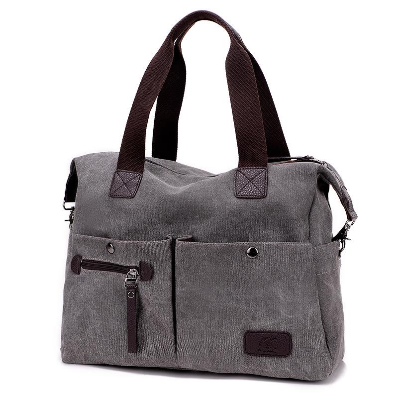 Retro Canvas Crossbody Bag - Large Capacity for Men & Women, Perfect for Gym, Sports, and Travel