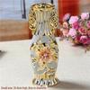 Ornement de Vase en Céramique Européen, Cadeau de Mariage Doré, Décoration de Salon, Ameublement Doux pour la Maison KTY