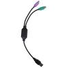 Usb Male To Ps/2 Ps2 Female Converter Cable Cord Keyboard Mouse Adapter