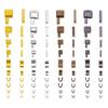 Zipper Repair Kit: Insert Pin, Zipper Head, U-Code, I-Code, Top Stop