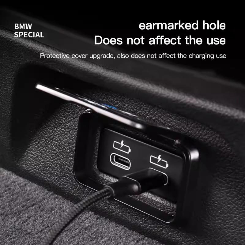 DKHN5 Aluminum Alloy USB Port Dust Cover Anti Dust Protective Cap For BMW G30 G32 G01 G02 G05 G06 G07 G26 G23 G22 F40 F20 G08 G16 G15
