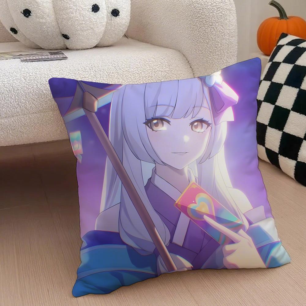 New CCosmic Princess Kaguya Cushion Cover Throw Pillow Cover Hidden Button Durable Polyester Chair Cushion