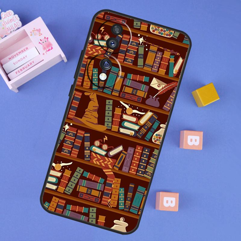 

Library In Wonderland Case For Honor X9b X8b X7 X8 X9 X6a X7a X8a X9a Cover For Honor Magic 5 6 Pro 50 70 90 Lite Honor 50