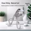 Gray Comb & Frameless Eyelash Curler - Long-lasting Curl, Wide-Angle, Full Opening