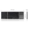 Foldable Tablet Keyboard With Touchpad Wireless Keyboard Lightweight Bluetooth-compatible for Universal Tablet Phone