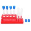 Plastic Test Tube Holder Rack Thickened Durable Red Burette Stand For Kids Diy Science Experiments