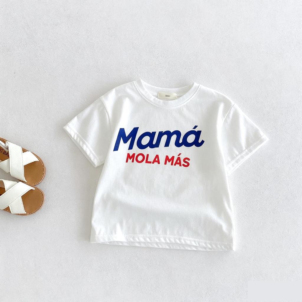 Summer Short Sleeve Tops Cartoon T-shirts Casual Versatile Baby Girls Boys Round Collar Tees Boutique Children's Wear T Shirt