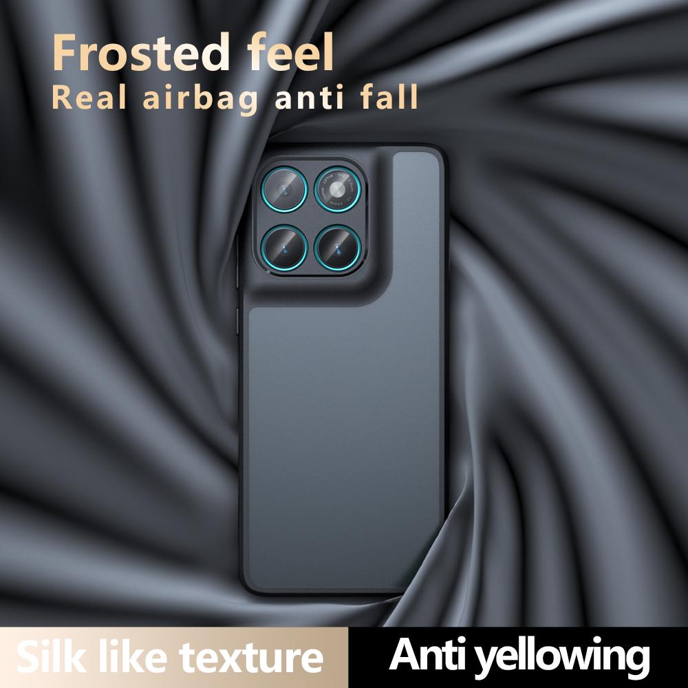 For Motorola Edge 60 5G/60 Fusion 5G Case Skin-Touch TPU+PC Matte Phone Shell,Transparent Black