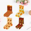 Adults Autumn Socks with Cute Thanksgiving Patterns Maple Leaves Pumpkins Turkey Prints for Parties and Daily Comfort