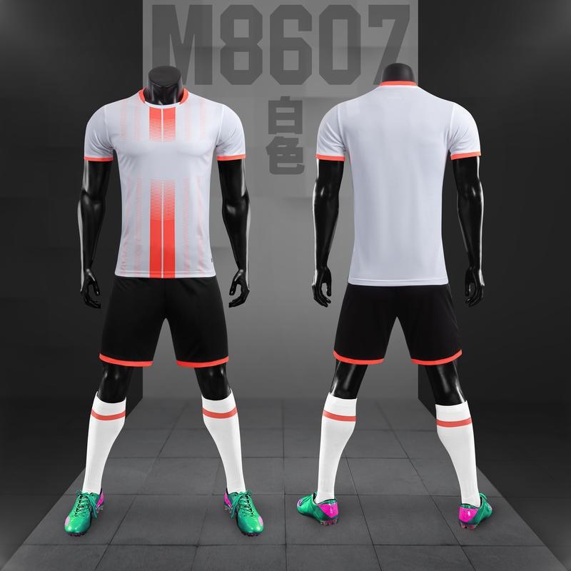 Football Uniform Suit Men's Team Training Primary School Students 'jerseys Children's Girls' Short-sleeved Sports Clothes Printing