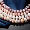 Elegant White 100% Natural Freshwater Pearl Chain & Link Bracelets For Women Fashion Jewelry Heart Clasp,18cm + 4cm Extend Chain
