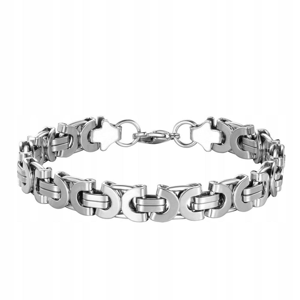 THICK BRACELET Silver Men' Bracelet ROYAL Byzantine + FREE