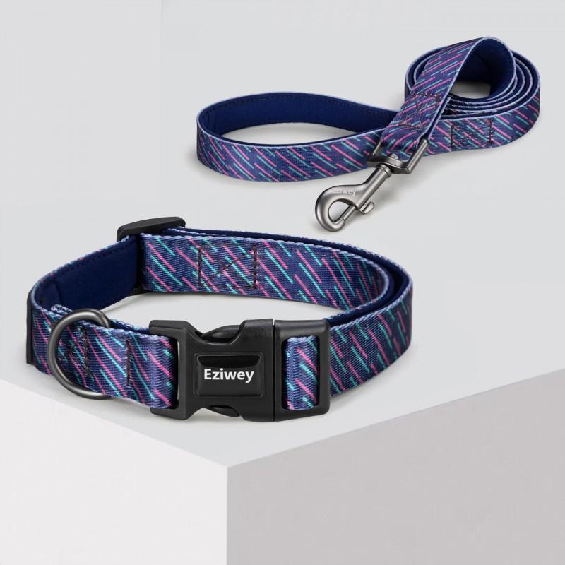 Dog Collar Leash Set Small Medium Large Dogs - Golden Retriever Corgi Belgian Malinois