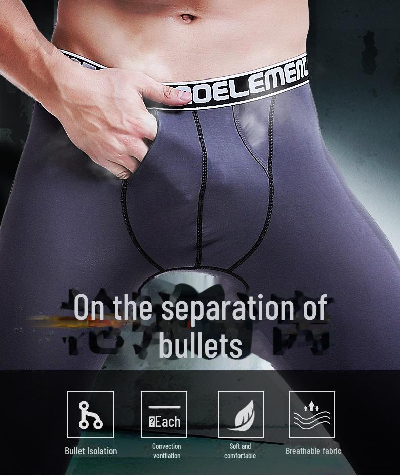 Men's Autumn/Winter Thermal Bullet-Style Leggings - Slim Fit, Mid-Aged To Young Adult