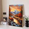 5D Landscape Diamond Painting Set, DIY Gemstone Cross-stitch Crafts and Artworks, Home Decoration Wall Mural Gifts