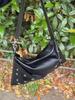 Fashion Rivets Women's Armpit Bag PU Leather Female Shoulder Bag Ladies Hand Bag Sac A Main Black Handbag  Bolsa Feminina Totes
