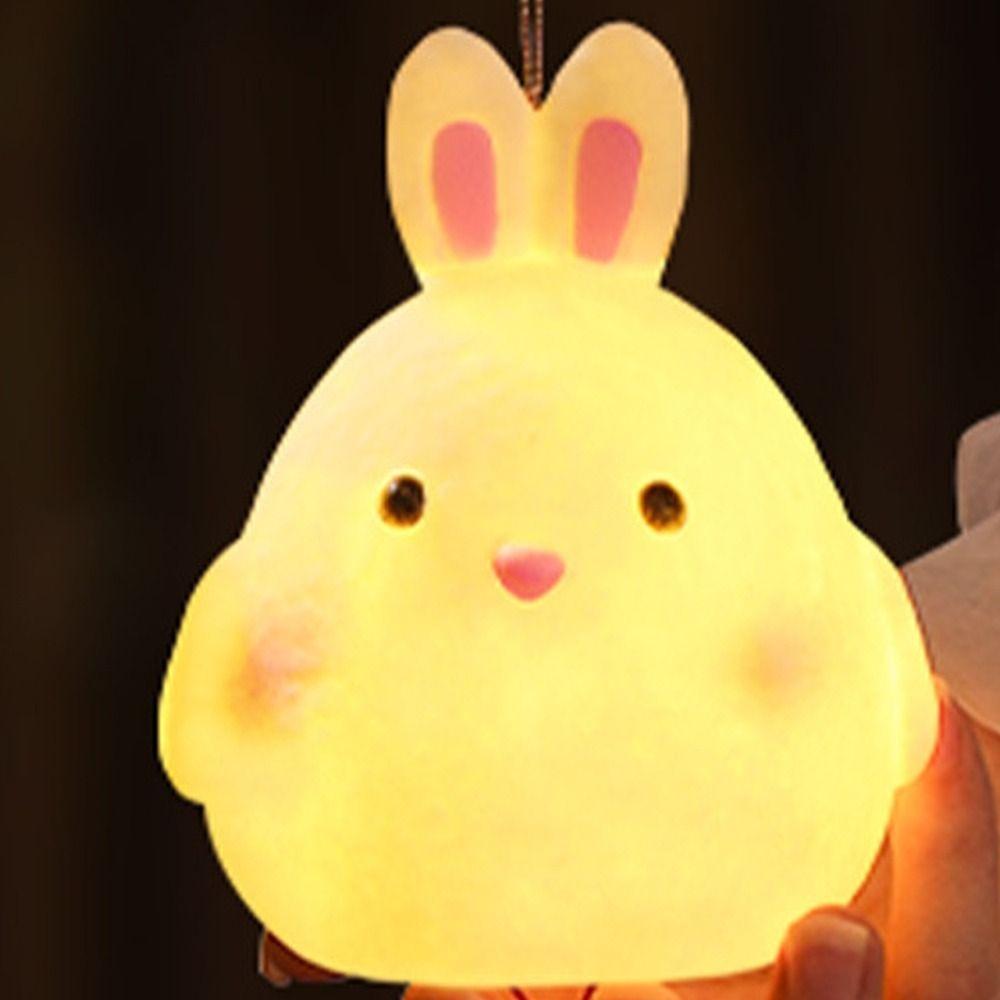 Cartoon Chinese Rabbit Lantern Blessing Antique Lantern Portable Handheld Lamp  Kindergarten