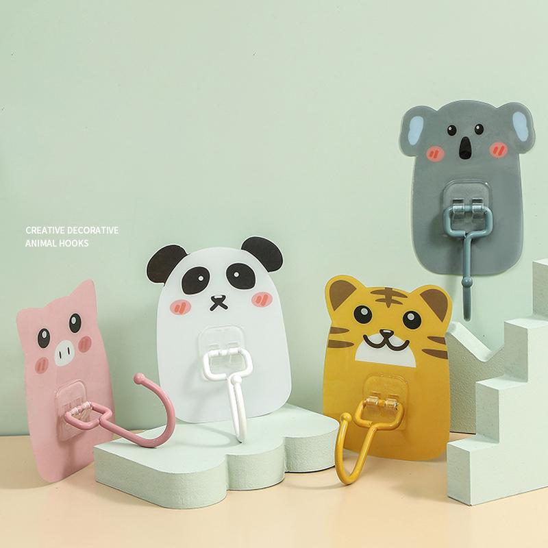

1172 Cute Animal Hook Children Room Wall Clothes Hanger Bathroom Kitchen Decorative Key Hanging Hook Storage Hook Blue Koala