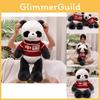 Panda Delightful China Plush Animal Pillow Doll Short Plush Fabric Gift Perfect
