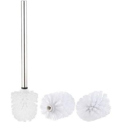 Stainless Steel Toilet Brush with Replacement Heads Ø 8 Cm - White