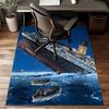 1pc Titanic1 Design Printed Area Rug Carpet for Bedroom Living Room Home Decor Rugs Mat Non Slip Mat Rug for Bedside