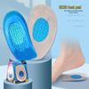 SEBS Composite Cloth Sports Soft Shock Absorption Heel Pads - Blue, Wear-Resistant, Anti-Slip Design for Men & Women.