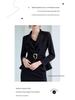 Black Trendy Women's Skirt Suit - Professional & Stylish Executive Workwear for Spring & Autumn