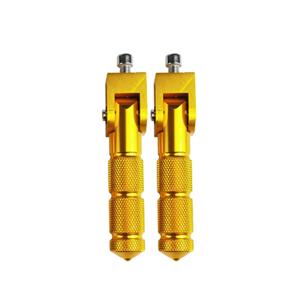 Paar Universal-Motorradpedale, gefaltete Fußstütze, Fußrasten, kompatibel mit Fahrrädern, Elektrofahrzeugen, Mopeds, Karts, Rollern