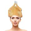 Dense Velvet Turkey Hat Roasted Turkey Hats For Christmas Festival Costume Party
