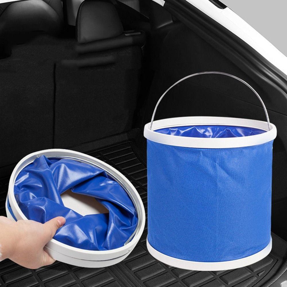 Oxford Cloth Car Folding Bucket Space Saving Water Sprinkling Bucket Folding Water Bucket  Fishing