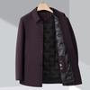 Men's Lightweight Business Casual Down Jacket - Warm Autumn/Winter Outerwear for Middle-Aged/Elderly