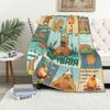 Kapibara Blanket Cute Capybara Home Fleece Blanket Sofa Blanket Bedroom Lunch Break Flannel Blanket