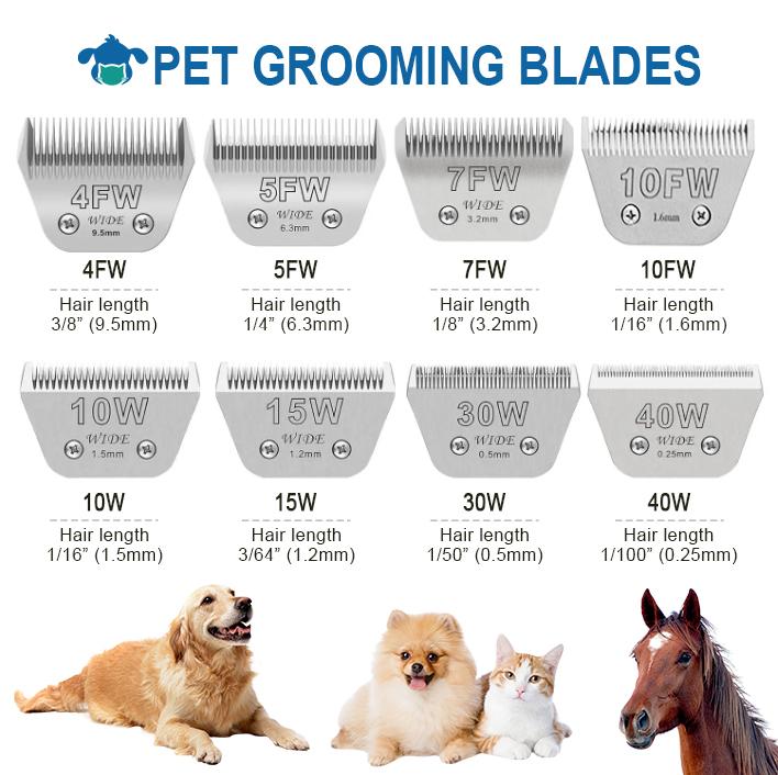 Eco-Friendly 10F 3.2MM Pet Dog Grooming A5 Clipper Blades Replacement Cutter High Carbon Steel for Professional A5 Series