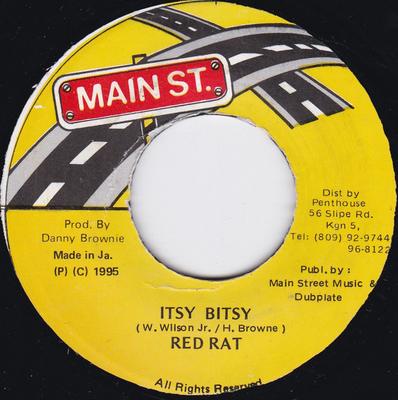 Płyta 7-calowa RED RAT - Itsy Bitsy NONE Main St. 1995 Jamajka Reggae, Ska & Dub Używane