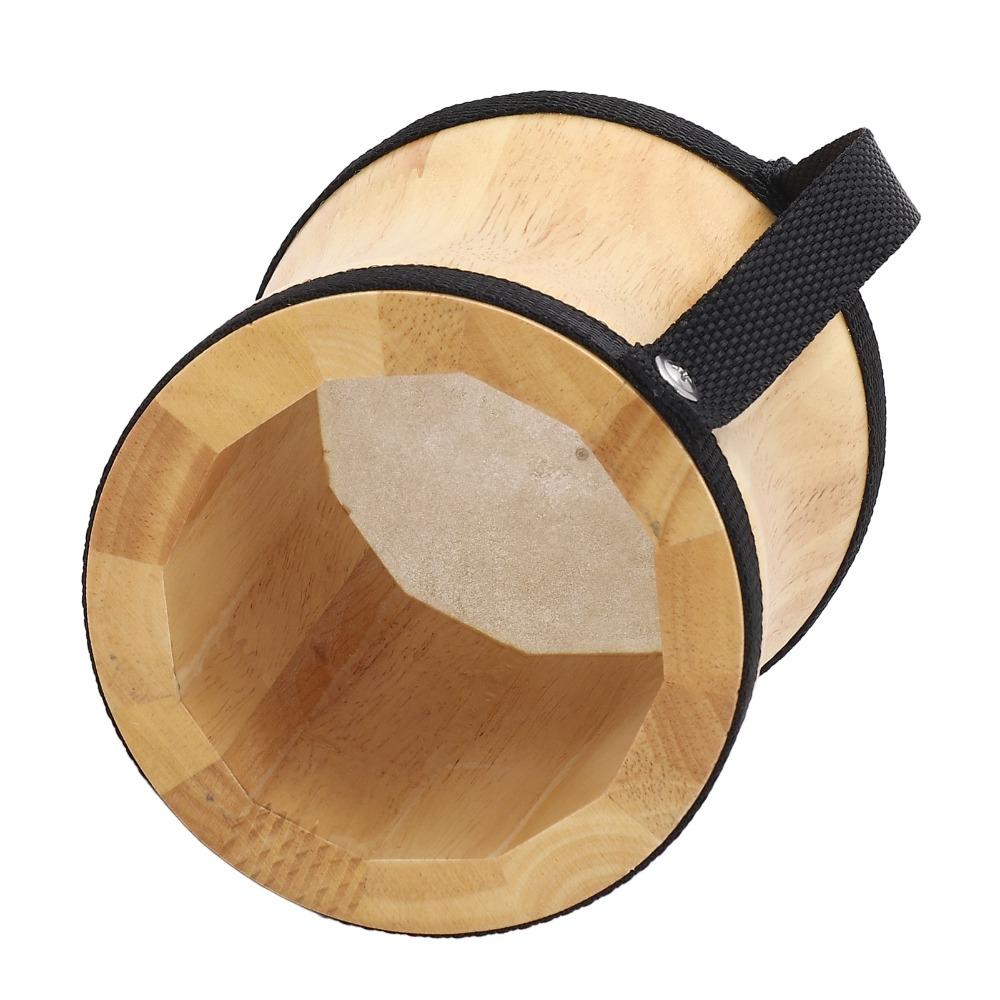 Wood+Sheepskin Hand Drum Kit Wood Color Handpan Drums Set Portable Bongo Hand Drum For Drum Lovers